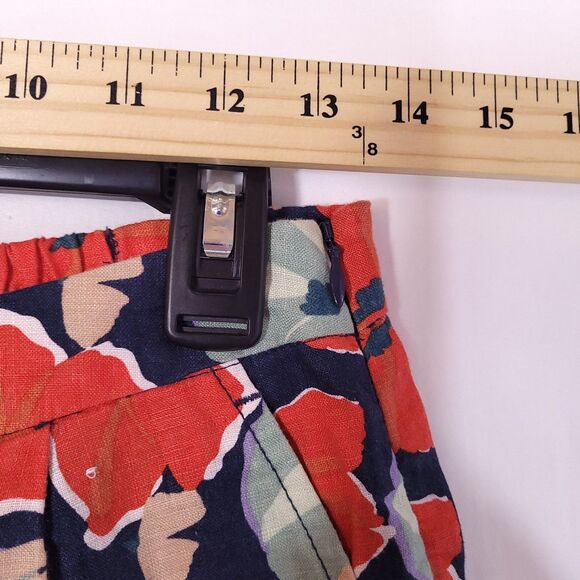 Seasalt Cornwall Linen Pants Size 6 Floral Peaceful Haven Culottes Wide Leg - Picture 8 of 13